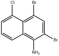 1-Naphthalenamine, 2,4-dibromo-5-chloro- 구조식 이미지