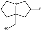 1H-Pyrrolizine-7a(5H)-methanol, 2-fluorotetrahydro- Structure