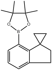 1,3,2-Dioxaborolane, 2-(2',3'-dihydrospiro[cyclopropane-1,1'-[1H]inden]-7'-yl)-4,4,5,5-tetramethyl- Structure