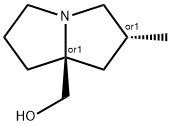 1H-Pyrrolizine-7a(5H)-methanol, tetrahydro-2-methyl-, (2R,7aS)-rel- Structure