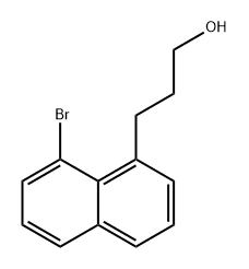 1-Naphthalenepropanol, 8-bromo- Structure