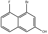 2-Naphthalenol, 4-bromo-5-fluoro- 구조식 이미지