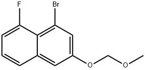 Naphthalene, 1-bromo-8-fluoro-3-(methoxymethoxy)- Structure