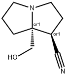 rel-(1R,8R)-8-(hydroxymethyl)-1,2,3,5,6,7-hexahydropyrrolizine-1-carbonitrile Structure