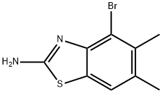 2-Benzothiazolamine, 4-bromo-5,6-dimethyl- Structure