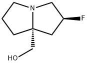 [(2S,8R)-2-fluoro-1,2,3,5,6,7-hexahydropyrrolizin-8-yl]methanol Structure