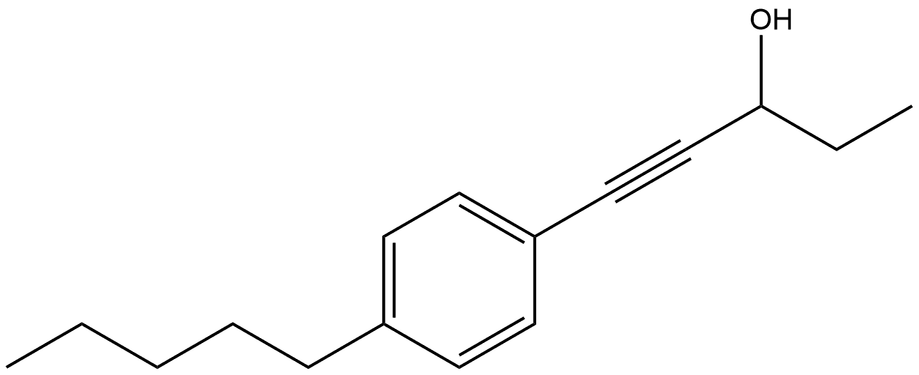 1-(4-Pentylphenyl)-1-pentyn-3-ol Structure