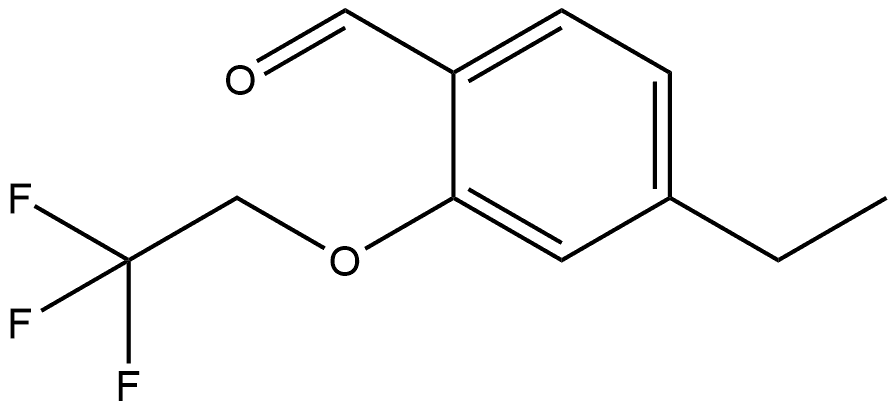 4-Ethyl-2-(2,2,2-trifluoroethoxy)benzaldehyde Structure