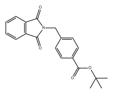 Benzoic acid, 4-[(1,3-dihydro-1,3-dioxo-2H-isoindol-2-yl)methyl]-, 1,1-dimethylethyl ester Structure