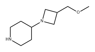 Piperidine, 4-[3-(methoxymethyl)-1-azetidinyl]- Structure