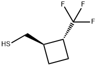 rac-[(1R,2R)-2-(trifluoromethyl)cyclobutyl]methanethiol, trans Structure