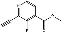 methyl 2-ethynyl-3-fluoropyridine-4-carboxylate 구조식 이미지