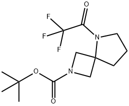 tert-butyl 5-(2,2,2-trifluoroacetyl)-2,5-diazaspiro[3.4]octane-2-carboxylate Structure