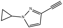 1-cyclopropyl-3-ethynyl-1H-pyrazole Structure