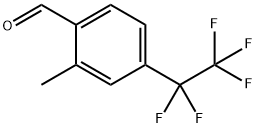 2-methyl-4-(1,1,2,2,2-pentafluoroethyl)benzaldehyde Structure