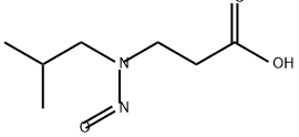 3-[(2-methylpropyl)(nitroso)amino]propanoic acid 구조식 이미지