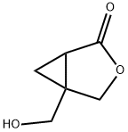 5-(hydroxymethyl)-3-oxabicyclo[3.1.0]hexan-2-one Structure