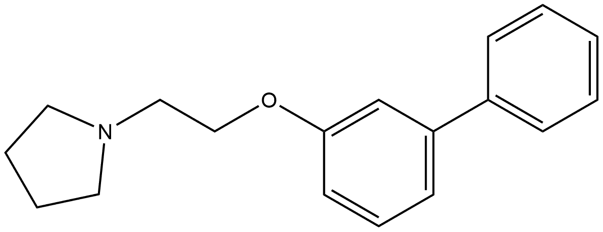 1-[2-([1,1'-Biphenyl]-3-yloxy)ethyl]pyrrolidine Structure