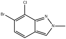 2H-Indazole, 6-bromo-7-chloro-2-methyl- Structure