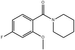 Methanone, (4-fluoro-2-methoxyphenyl)-1-piperidinyl- Structure