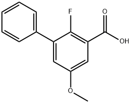 [1,1'-Biphenyl]-3-carboxylic acid, 2-fluoro-5-methoxy- Structure