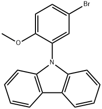 9H-Carbazole, 9-(5-bromo-2-methoxyphenyl)- Structure