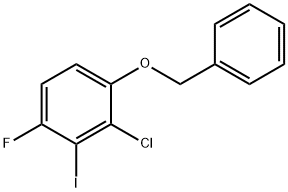 Benzene, 2-chloro-4-fluoro-3-iodo-1-(phenylmethoxy)- Structure