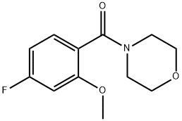 Methanone, (4-fluoro-2-methoxyphenyl)-4-morpholinyl- Structure