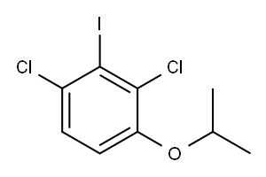 Benzene, 1,3-dichloro-2-iodo-4-(1-methylethoxy)- Structure