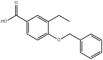 Benzoic acid, 3-ethyl-4-(phenylmethoxy)- Structure