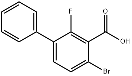 [1,1'-Biphenyl]-3-carboxylic acid, 4-bromo-2-fluoro- Structure