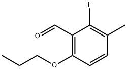 Benzaldehyde, 2-fluoro-3-methyl-6-propoxy- Structure