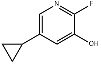 3-Pyridinol, 5-cyclopropyl-2-fluoro- Structure