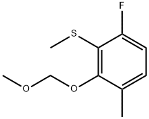 Benzene, 1-fluoro-3-(methoxymethoxy)-4-methyl-2-(methylthio)- Structure