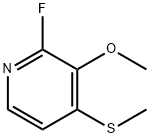 Pyridine, 2-fluoro-3-methoxy-4-(methylthio)- Structure