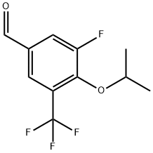 Benzaldehyde, 3-fluoro-4-(1-methylethoxy)-5-(trifluoromethyl)- Structure