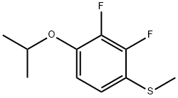 Benzene, 2,3-difluoro-1-(1-methylethoxy)-4-(methylthio)- Structure