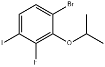 Benzene, 1-bromo-3-fluoro-4-iodo-2-(1-methylethoxy)- Structure