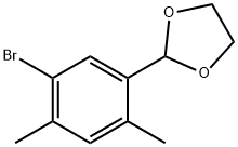 1,3-Dioxolane, 2-(5-bromo-2,4-dimethylphenyl)- Structure