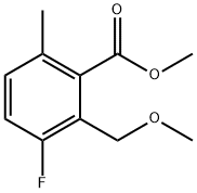 Benzoic acid, 3-fluoro-2-(methoxymethyl)-6-methyl-, methyl ester Structure