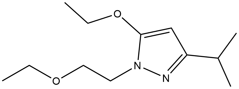 5-ethoxy-1-(2-ethoxyethyl)-3-(propan-2-yl)-1H-pyrazole Structure