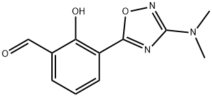 3-(3-(Dimethylamino)-1,2,4-oxadiazol-5-yl)-2-hydroxybenzaldehyde Structure