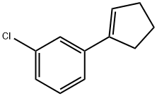 Benzene, 1-chloro-3-(1-cyclopenten-1-yl)- Structure