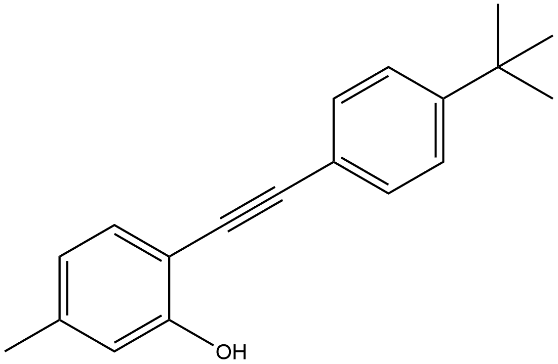 2-[2-[4-(1,1-Dimethylethyl)phenyl]ethynyl]-5-methylphenol Structure