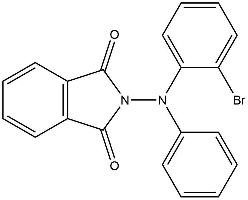 1H-Isoindole-1,3(2H)-dione, 2-[(2-bromophenyl)phenylamino]- Structure