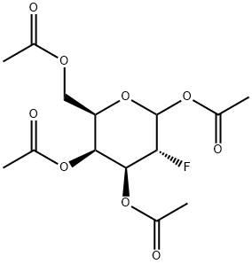 1,3,4,6-Tetra-O-acetyl-2-deoxy-2-fluoro-D-galactopyranose 구조식 이미지