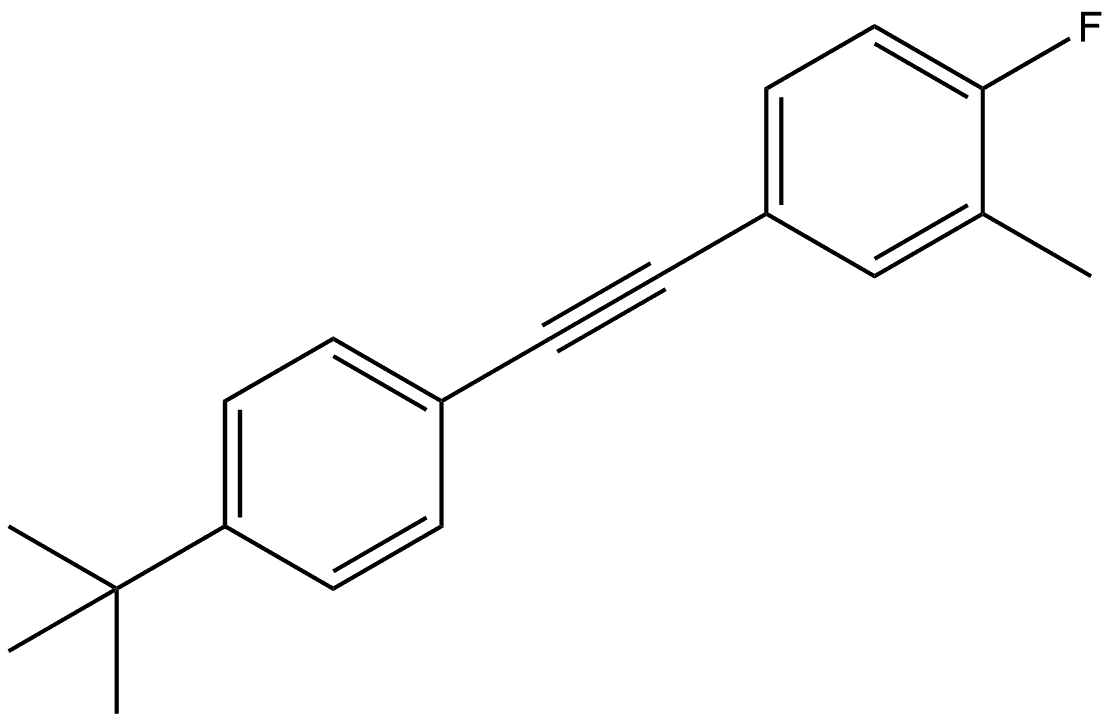 4-[2-[4-(1,1-Dimethylethyl)phenyl]ethynyl]-1-fluoro-2-methylbenzene Structure