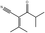 Pentanenitrile, 4-methyl-2-(1-methylethylidene)-3-oxo- Structure