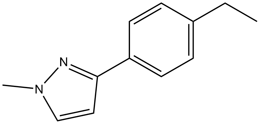 3-(4-Ethylphenyl)-1-methyl-1H-pyrazole Structure