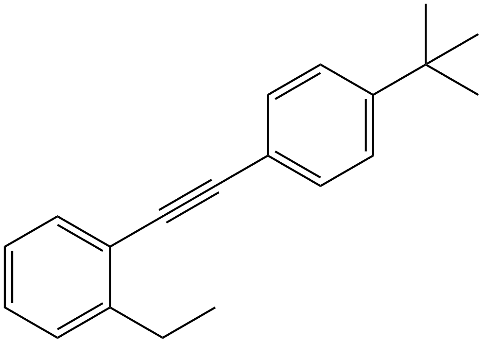 1-[2-[4-(1,1-Dimethylethyl)phenyl]ethynyl]-2-ethylbenzene Structure